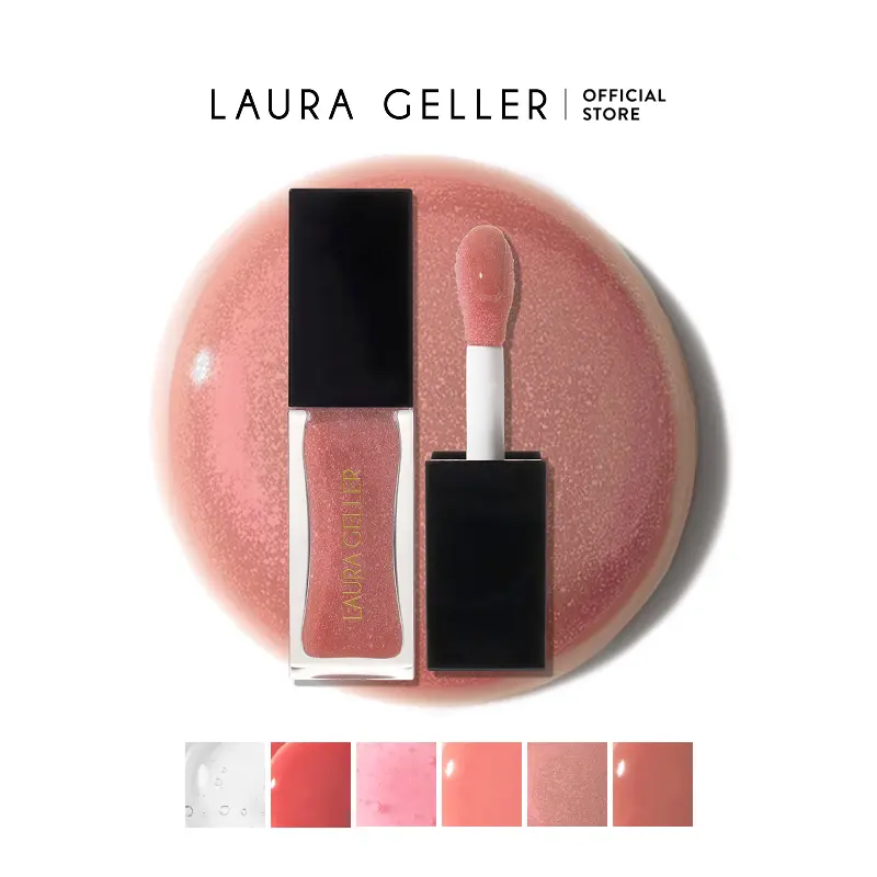 Laura Geller Fine Shine Glossy Lip Oil - Moisturizing Nourishing Lip Oil in Clear Bottle Laura Geller Fine Shine Glossy Lip Oil - Moisturizing Nourishing Lip Oil in Clear Bottle
