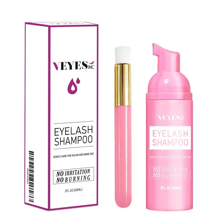VEYESINC  Lash Shampoo for Lash Extensions. Eyelash Wash for Extensions & Natural Lashes