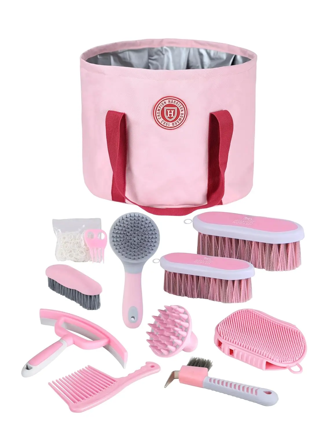 Harrison Howard Horse Grooming Kit Equine Care Series Horse Brush Sets