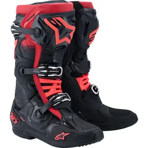 ALPINESTARS Tech 10 Boots - Black/Red - US 9 / EU 43 2010020-13-9