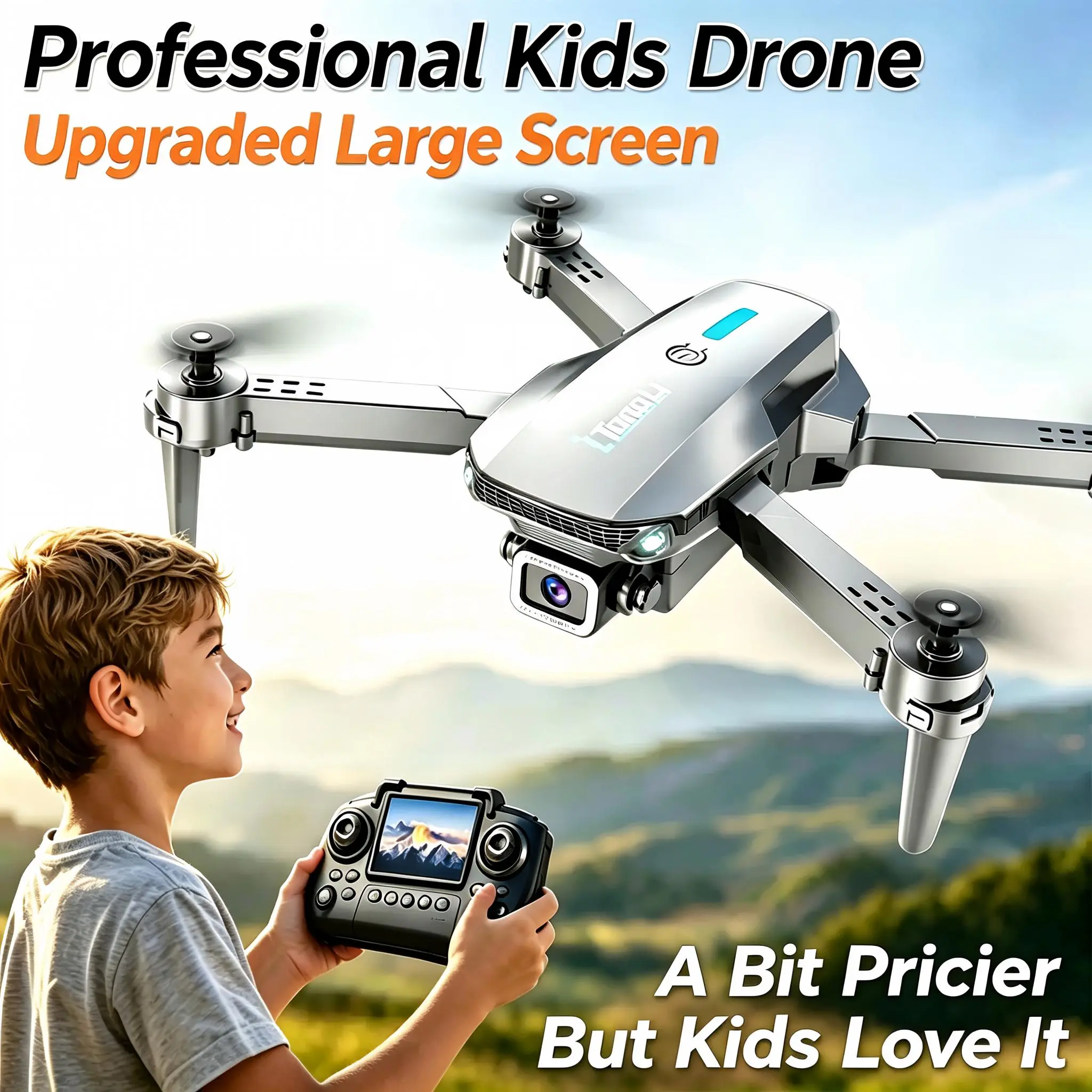 Tongli HD Camera Quadcopter RC Drone Remote Control Drone for Kids — Lightweight, Portable RC Aircraft, 360° Stunt Flips/3D Flips, Long Flight Time, Indoor & Outdoor, Thanksgiving Gift, Halloween Gift