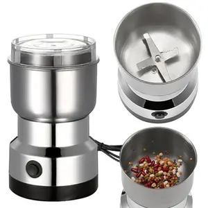 Electric Coffee Bean Grinder Nut Seed Grind Spice Crusher Mill Blender /Silver, Coffee Accessories, Multi-Use