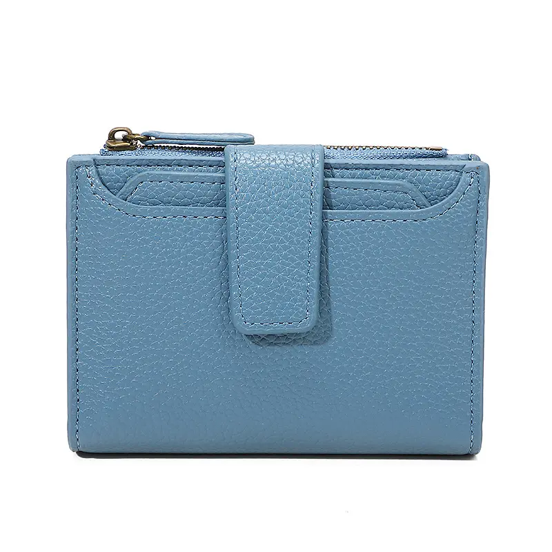 Bifold Women's Wallet Small Leather Purse RFID Blocking Card Case with 14 Card Slots & 4 ID Windows & 2 Cash Compartments & 1 Zipper Pocket, Bifold Wallets, Wallets For Women
