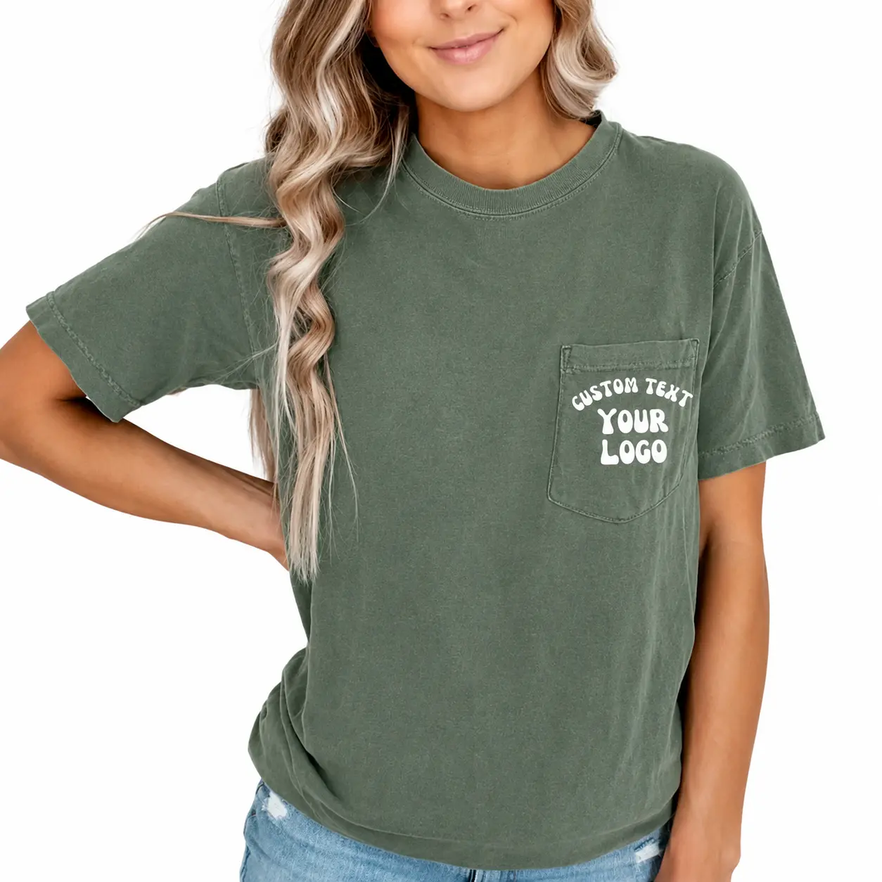 Comfort Colors Custom Tshirt Front Back Print, Custom Pocket Text Shirt, Bachelorette Custom Pocket Shirt, Personalized Pocket Gift Shirt