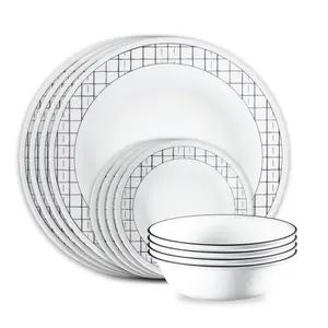 Corelle® Delicate Grid 18-piece Dinnerware Set, Service for 6