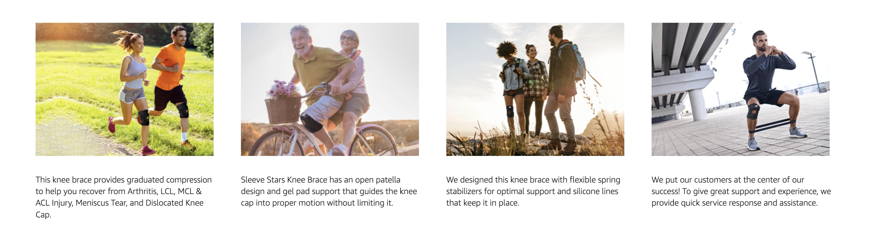 Knee Brace for Strong Support | Pain Relief for Workouts, Walking & Daily Stability