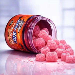 Great Bite Creatine Gummies - 5G Creatine Monohydrate Sugar-Free 3rd Party Tested Mixed Berry Flavor 120 Gummies Per Bottle