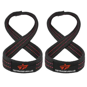 Figure 8 Weight Lifting Straps by TETRASEVEN, Wrist Support for Deadlifts