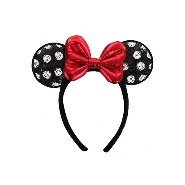 Disney Minnie Mouse Polka Dot Sequined Ears Headband