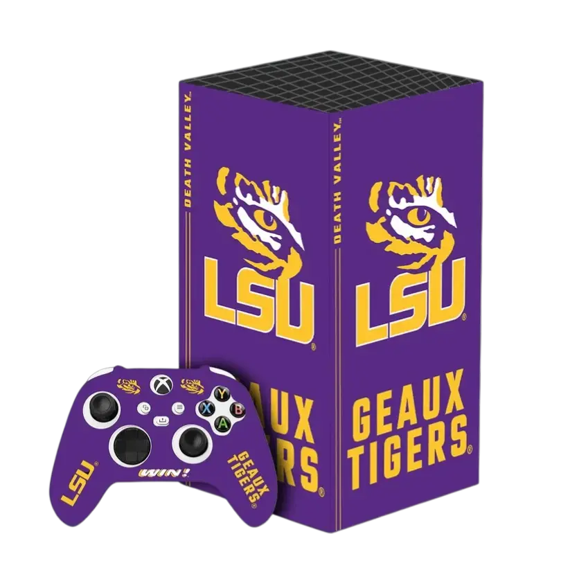 LSU Xbox Pro Pack Controller Protection Accessories - Tiger-Themed Cover with Non-Slip Grip