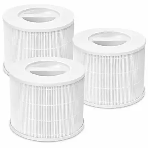 Core 300 Replacement Filter for LEVOIT Core 300, Core 300-P, Core 300S Vortex Air Air Purifier, 3-in-1 H13 Grade True HEPA Filter Replacement 3 Pack, Compare Part No. Core 300-RF (White)