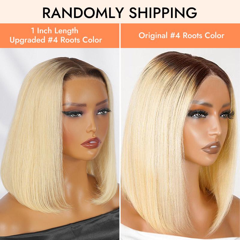 [Spring Musts] Wiggins Hair 4/613 Bob Wig Human Hair Straight Blonde Lace Closure Wig Pre Cut Lace Glueless Wigs Lace Closure Wig With Pre Plucked Hairline WeeklyDeals #SpringStatements