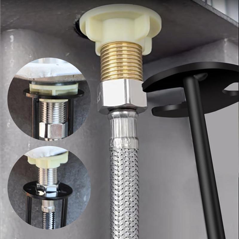 2 PCS Multifunctional Sink Wrench, 7 Sizes Universal Under Sink Plumbing Tools, Basin Faucet Tight Spaces Sink Tool