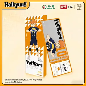 [Limited Gift] MINISO Haikyu!! Laser Ticket Flash Card Anime Merchandise Collectible Card Bookmark Birthday Gift  075