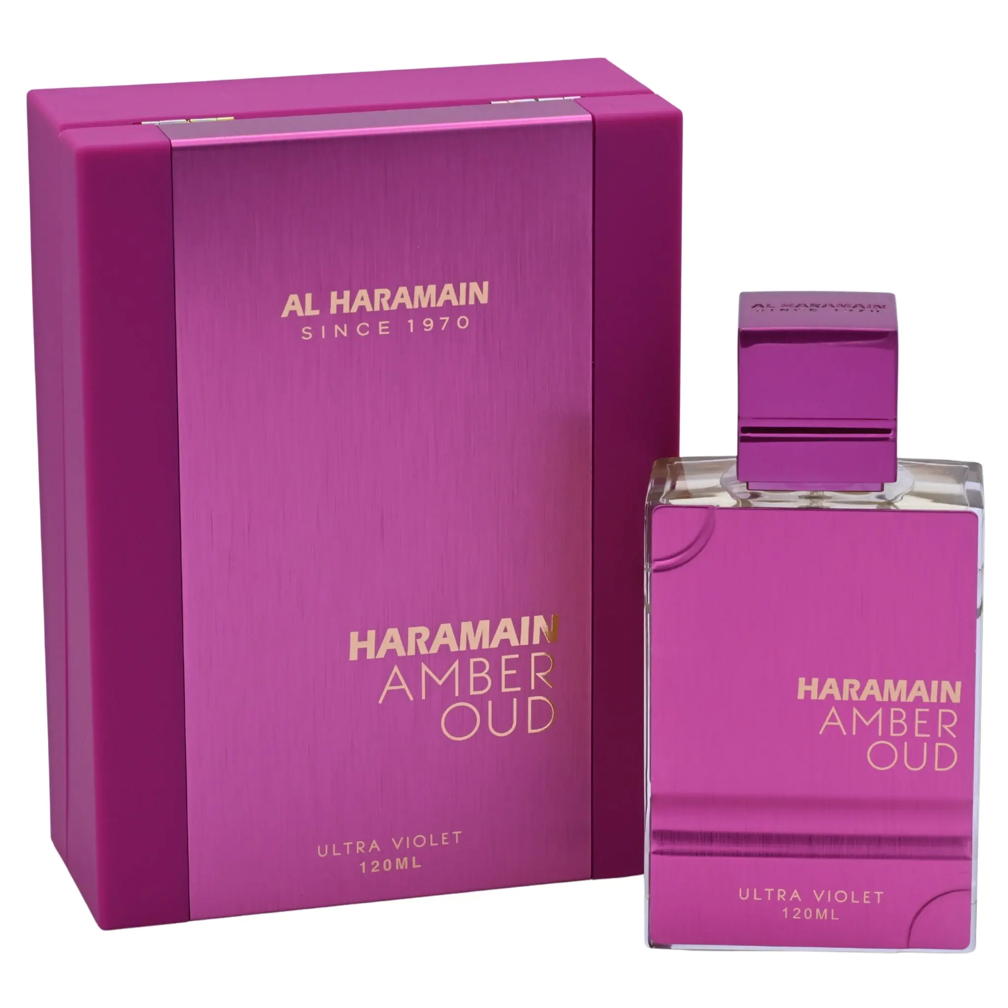 Al-Haramain Amber Oud Ultra Violet Women's EDP - 4.0oz Jasmine-Themed Amber Oud Boxed Fragrance Infused with Rose Blend, New in Box, Jasmine-Themed Women's Fragrance, Amber Women's Fragrance