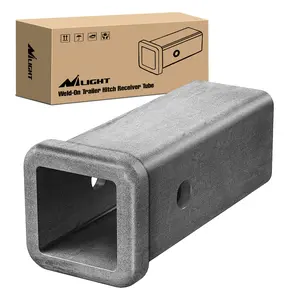 Nilight Hitch Adapter 2" x 7" Combo Bar Trailer Receiver Tube Weld-on Raw Steel Hitch Bar