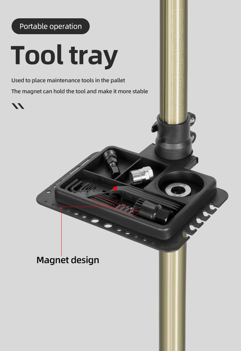 ROCKBROS Bike Repair Stand Max 65 lbs Home Bike Bicycle Stand for Mechanic Maintenance Rack Road Mountain Bikes Repair Stand