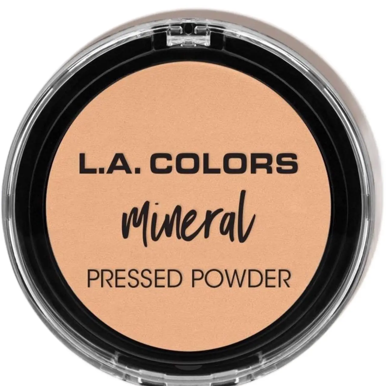 L.A. COLORS Mineral Pressed Powder - Versatile Mineral Base Oil Control Foundation & Setting Powder with Buildable Matte Coverage, Blot Shine, Smooth Blend, Longwear, Mirror Included, for All Skin Types, Flawless Natural Finish Cosmetic