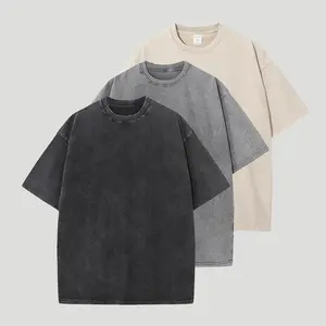 3 Pack Oversized Tshirts for Men Gym VintageHeavyweight T Shirts Cotton Workout Acid WashBaggy Tees Cargo Pants