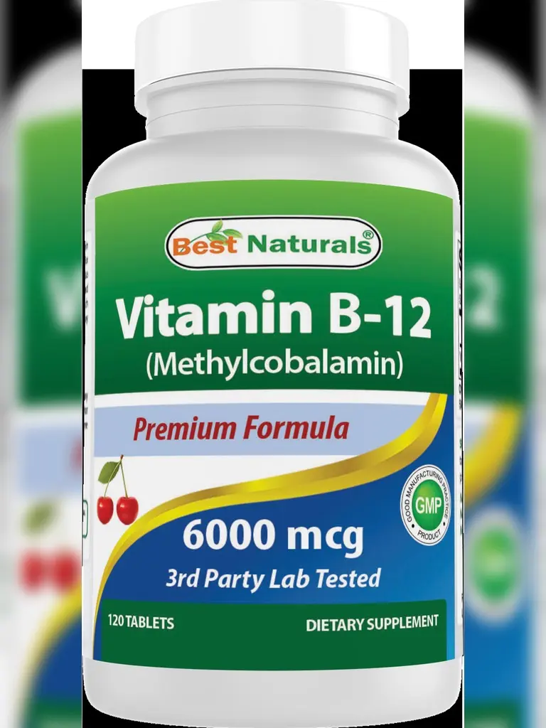 Best Naturals Vitamin B12 6000 mcg 120 Tablets