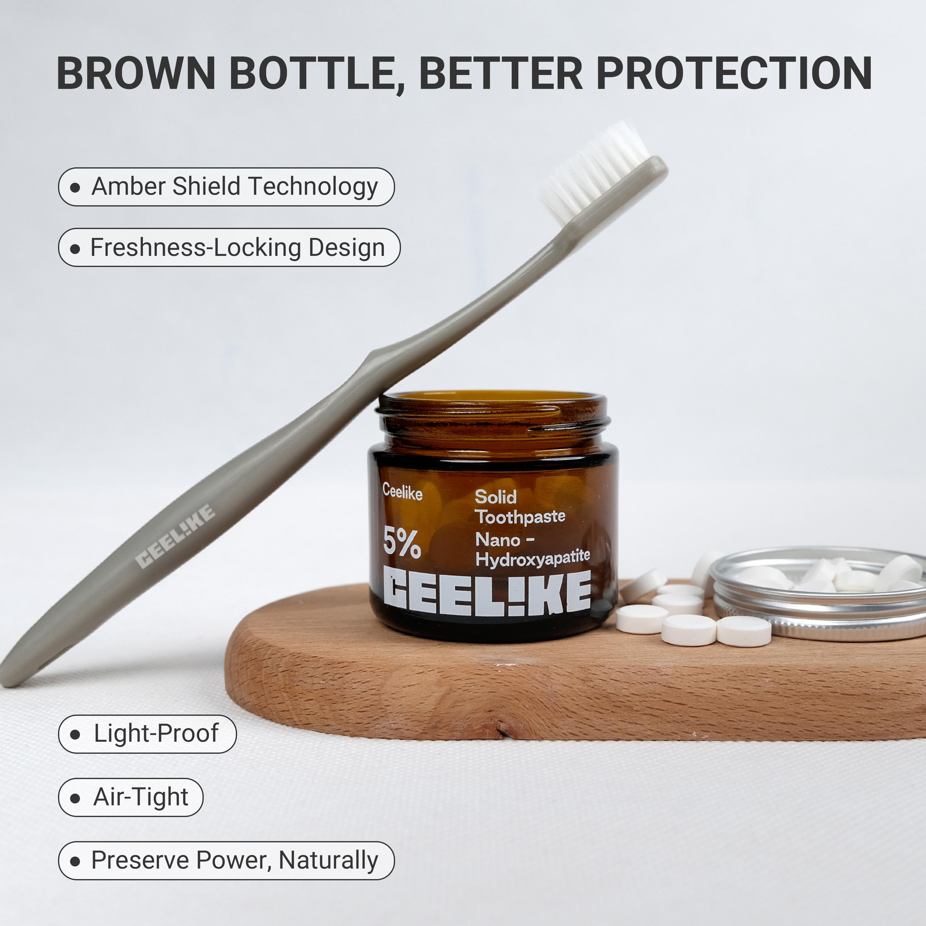 【CEELIKE】 Solid Toothpaste – Fluoride-Free, Eco-Friendly, Portable, Long-Lasting Fresh Breath | Natural Oral Care