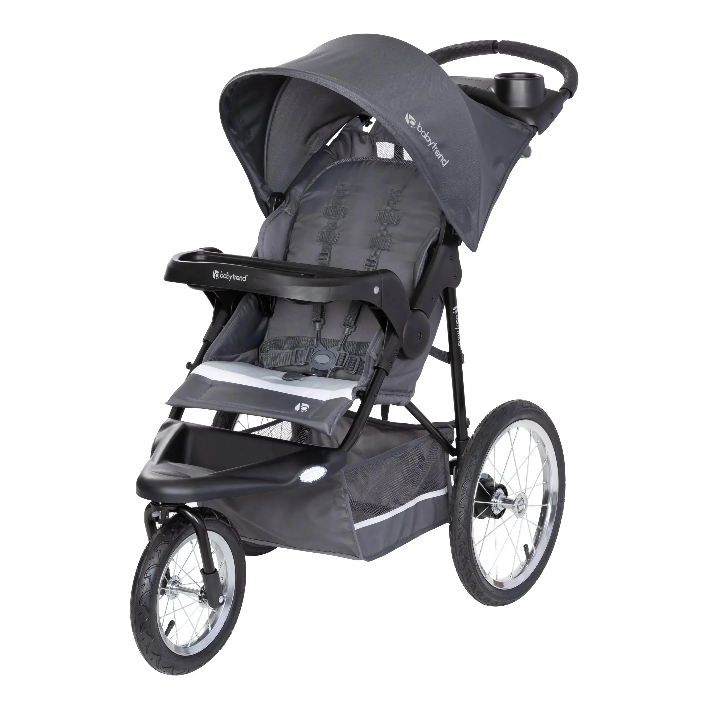 Baby Trend® Expedition® Ergonomic Jogger Stroller w/ All Terrain Bicycle Tires, Canopy & Storage Basket