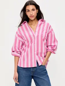 Old Navy Women's Oversized Button-Down Boyfriend Shirt
