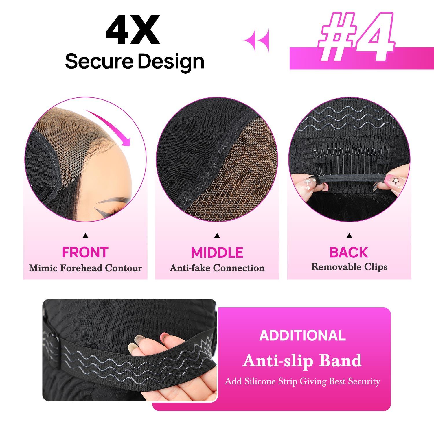 VSHOW Bleached Knots Straight Human Hair Wear Go Wigs 10x6 Pre Cut Lace Glueless Wigs For Black Women