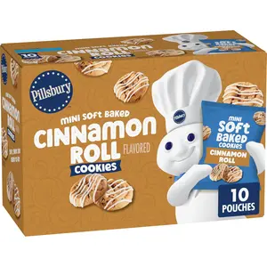 Pillsbury Mini Soft Baked Cinnamon Roll Flavored Cookies 10 Count
