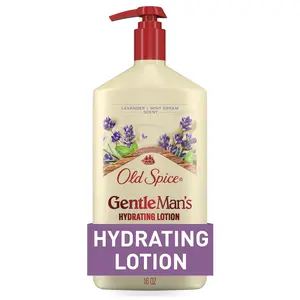 Hand, Face & Body Lotion for Men, 24/7 Lightweight Moisturization with Vitamin B3, Instant Absorption, For All Skin Types, Lavender + Mint Cream Scent, 16 oz