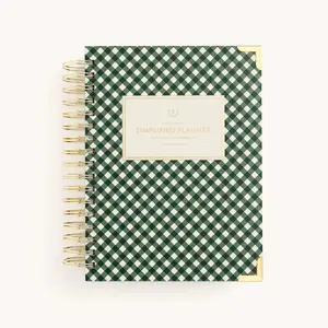 2026 Spiral Daily Simplified Planner - Camp Gingham