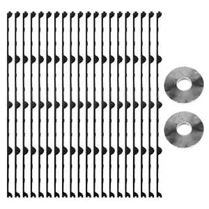 VEVOR Foam Closure Strips,  Metal Roof Inside Closure Strip with 2 Rolls of Butyl Tape, High-Density EVA Material Roofing Foam Strips, for Roof Insulation, Noise Reduction & Waterproof (20 Pieces)