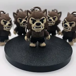 Werewolf Keychain – 3D Printed Monster Halloween Charm