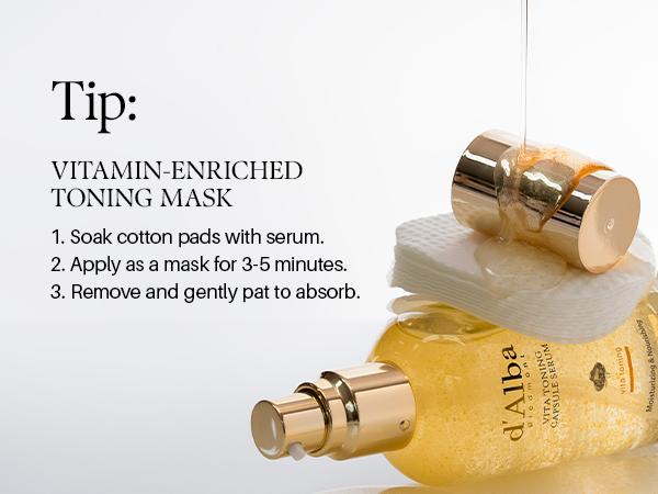 [OFFICIAL d'Alba] [Set] Daily 3 Step Radiant Glow Full Skincare Set l Vita Toning Line l Even Out Skin & Reduce Dark Spots l Simplify Your Skincare with All-In-One Vitamin Routine l Toner + Serum + Cream