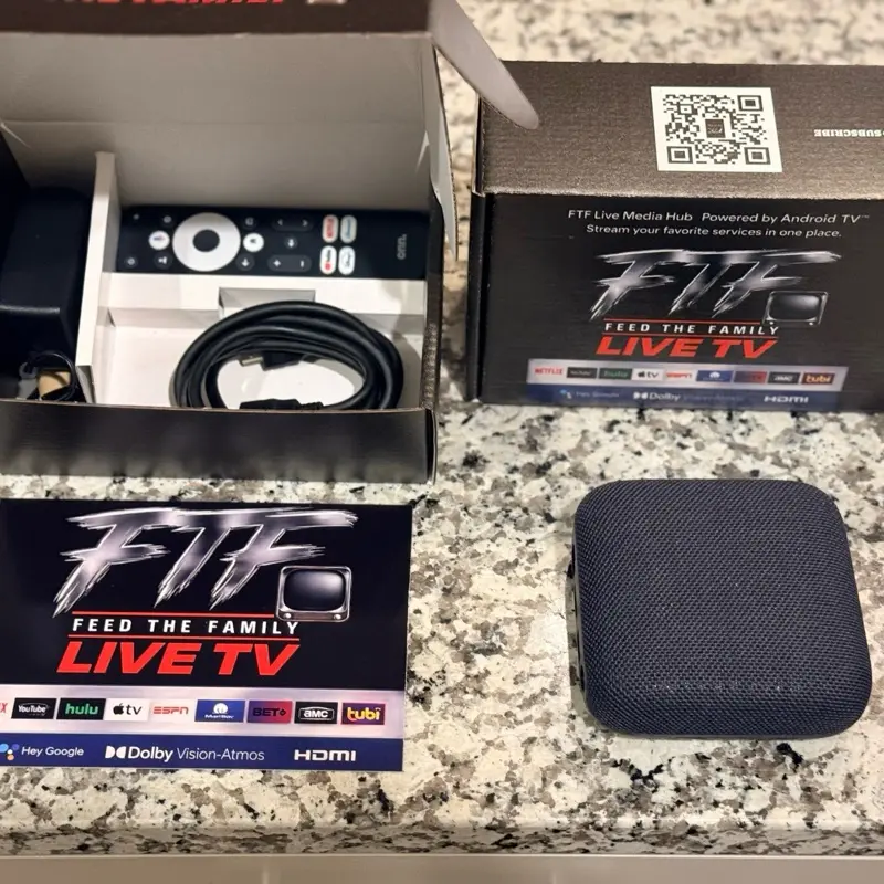 FTF LIVE TV 4K Pro Device with Google TV & Gemini