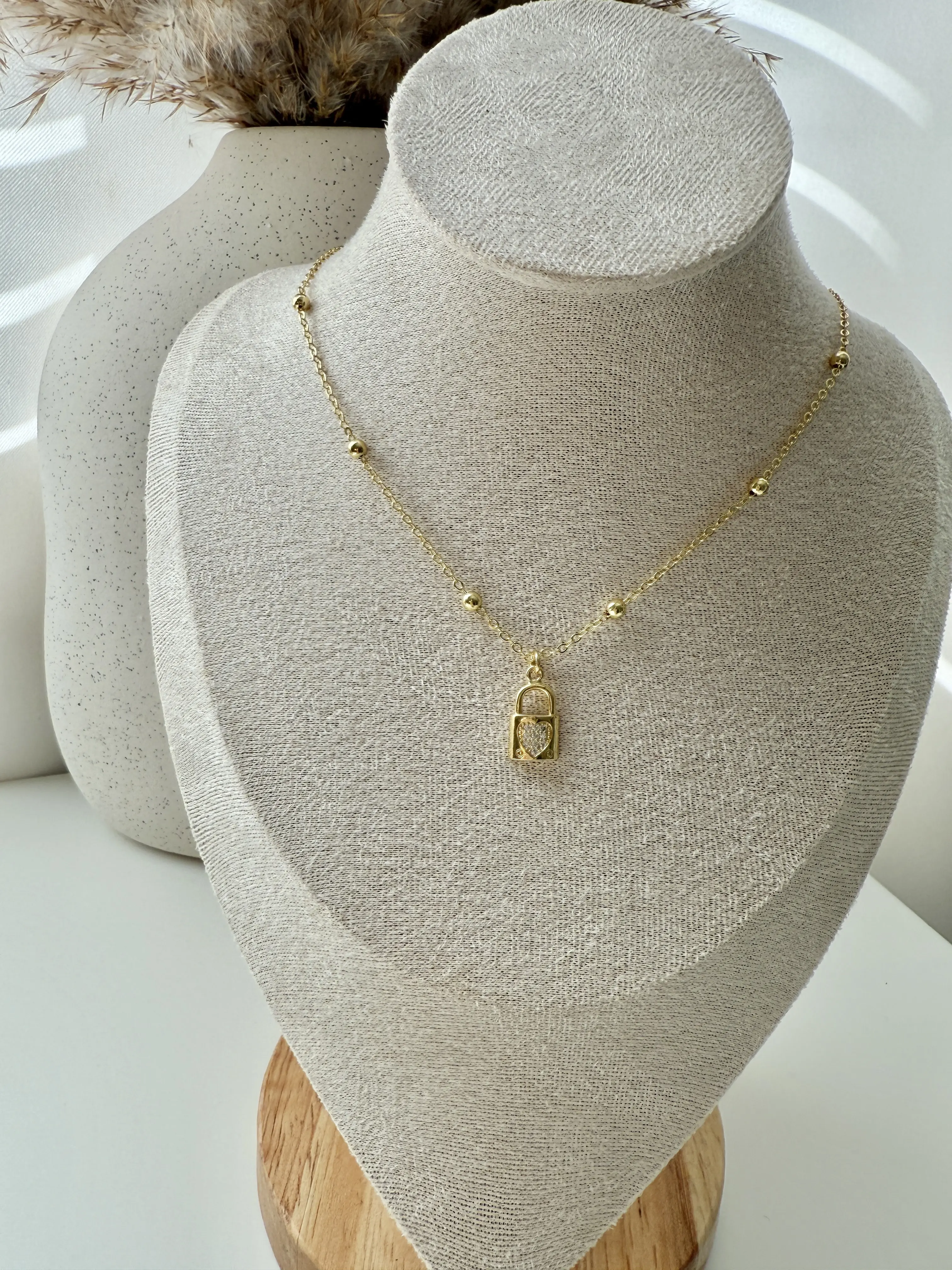 Lock Charm Necklace
