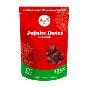 Byait Dried Jujube Dates 12 Oz, Premium Unsulfured Mature Red Date(Hong Zhao), for Tea, Soup and Snacking, No Added Sugar