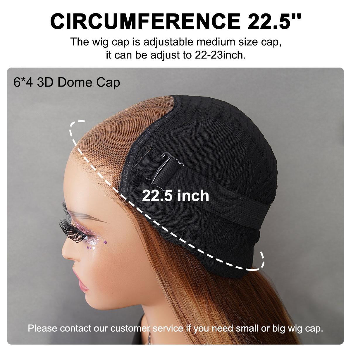 BGMgirl Brown Highlight Water Wave 6*4 Wear Go Glueless Pre Plucked Pre Cut Lace Closure Human Hair Colored Wig Pre-Plucked Glueless TikTokShopfalldealsforyou Elastic Adjustable Band