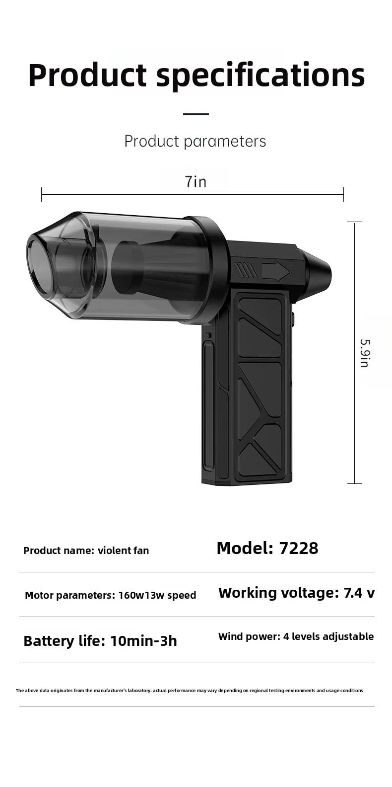Powerful Turbo Fan 130,000 RPM Cleaner Set with 4 Attachments Mini Portable Jet Fan High Speed Spinning Type-C Rechargeable Clear Fan for Cars Computers Keyboards and Lenses Cordless Blower Powerful Turbo Fan 130,000 RPM Cleaner Set with 4 Attachments Mini Portable Jet Fan High Speed Spinning Type-C Rechargeable Clear Fan for Cars Computers Keyboards and Lenses Cordless Blower