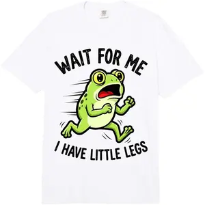 Women's funny frog humor Graphic T-Shirt - Short Sleeve Crew Neck Regular Fit Casual Wear | Soft & Breathable Fabric, Durable Print, Everyday Comfort, Machine Washable