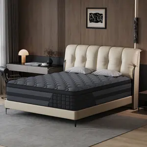 【sleep】12/14 Inch Twin, Full, Queen, King Mattress Memory Foam And Spring, Hybrid MattressMedium Firmness, Lumbar Support, For Home Rooms Hotels, Boxed Halloween ChristmasGift Furniture Ergonomic mattress queen size mattress