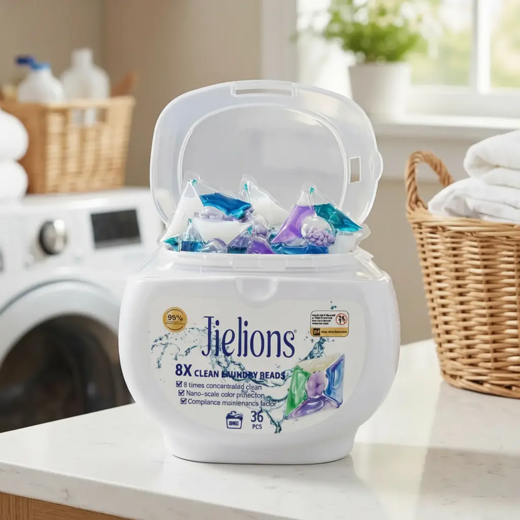 Premium Laundry Detergent Pods, 1 Pod Cleans 15 Garments, 72H Long Lasting Fragrance, 4-in-1 Stain Removal, Oil & Sweat Cleaning, Disinfection & Anti-Mite, Fabric Softening, Deep Clean, Long Lasting Scent, Gentle, No Residue, Laundry Essential