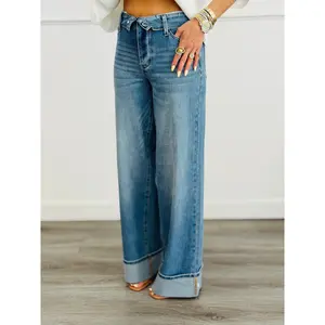 Judy Blue Frankie Fold Over Jeans (Reg. and Plus)