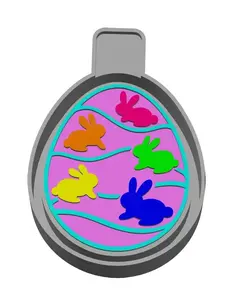 Bunny Easter Egg Freshie Mold
