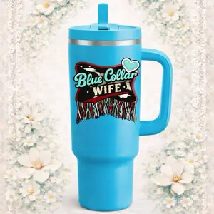 Blue collar wife tumbler
