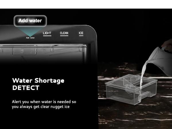 EUHOMY Nugget Ice Maker Countertop, 35Lbs/24H&44Lbs/24H Pebble Ice Maker Machine, Self-Cleaning Pellet Ice Machine with Ice Scoop&basket, Sonic Countertop Ice Machine for Home/Kitchen/Office(Black)