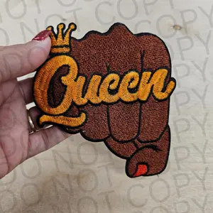 Queen Embroidered Hat Patch (3 Patches)