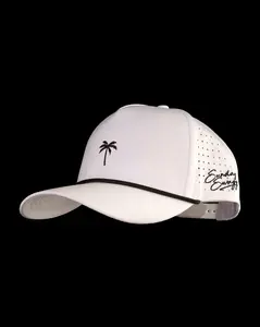 Palm Rope Snapback Hat - White