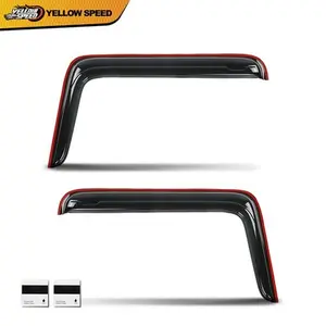 Window Rain Guard Visors Vent Deflectors Fits 1984-2008 Kenworth C500 W900 T800 Truck Detailing