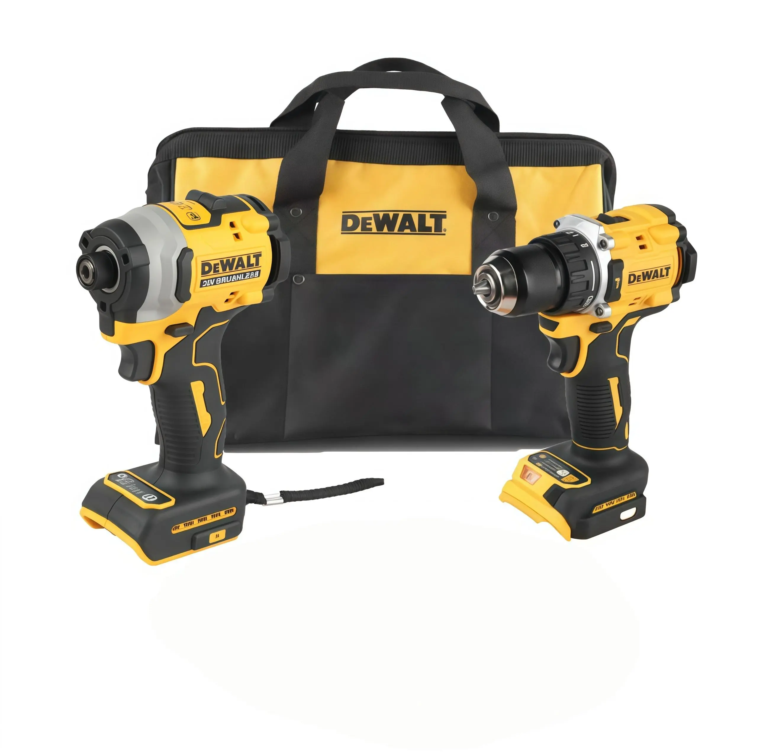 DEWALT DCD850 Plus DCD805 Combo Power Tool Set Cordless Screwdriver And Drill Driver Kit For Home Installation Renovation Construction Dual Function Design Stable Power Output And Integrated Portable Layout